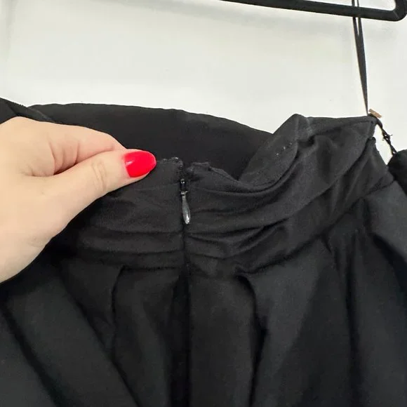 ❌SOLD❌NWT Khaite Katerina Off-shoulder Mini Dress Balloon Sleeves Sz 10 - Picture 9 of 12